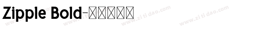 Zipple Bold字体转换